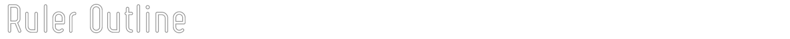Ruler font preview